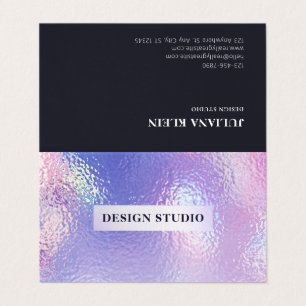 Carte de visite plié holographique