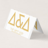 Carte de visite plié horizontal personnalisé (Dos)