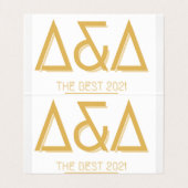 Carte de visite plié horizontal personnalisé (Intérieur déplié)