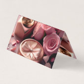 Carte de visite plié horizontal personnalisé (Dos)