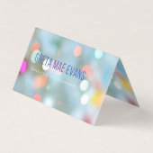 Carte de visite plié horizontal personnalisé (Devant)