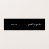 Carte de visite plié moderne Modèle élégant (Extérieur déplié)