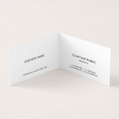 Carte de visite plié moderne Modèle élégant (Intérieur)