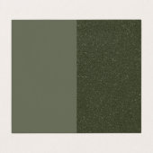 Carte de visite plié moderne Moss Green Split (Extérieur déplié)