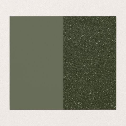 Carte de visite plié moderne Moss Green Split (Extérieur déplié)