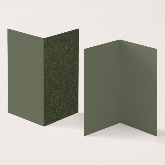 Carte de visite plié moderne Moss Green Split (Intérieur et extérieur)