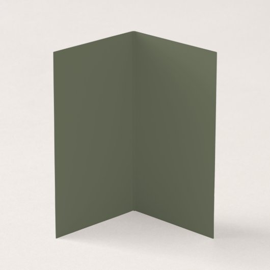 Carte de visite plié moderne Moss Green Split (Intérieur)