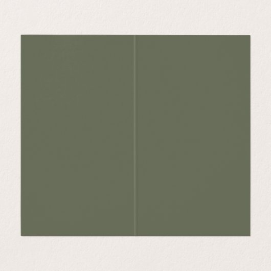 Carte de visite plié moderne Moss Green Split (Intérieur déplié)
