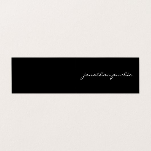 Carte de visite plié Moderne Simple Élégant (Extérieur déplié)