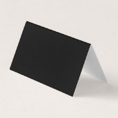 Carte de visite plié noir et blanc professionnel (Dos)
