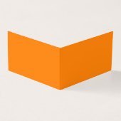 Carte de visite plié orange (Extérieur)