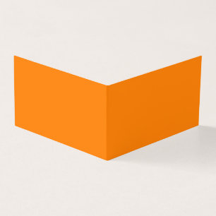 Carte de visite plié orange