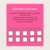 Carte de visite plié par fidélité lunatique de (Intérieur déplié)