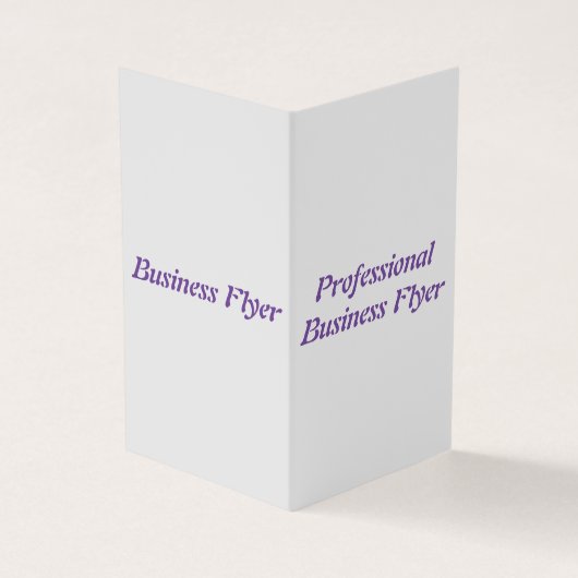 Carte de visite plié par professionnel (Extérieur)