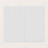 Carte de visite plié par professionnel (Intérieur déplié)