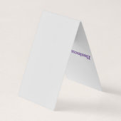 Carte de visite plié par professionnel (Dos)