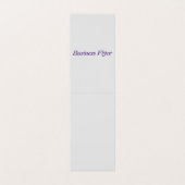 Carte de visite plié par professionnel (Intérieur déplié)