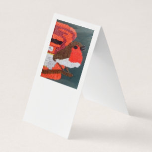 Carte de visite plié par tente verticale