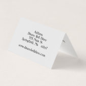 Carte de visite plié personnalisable (Dos)