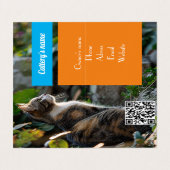 Carte de visite plié personnalisable pour la batte (Extérieur déplié)