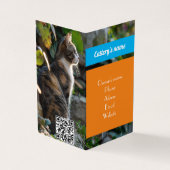 Carte de visite plié personnalisable pour la batte (Extérieur)