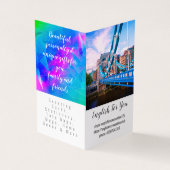 carte de visite plié personnalisé anglais Tutor (Extérieur)