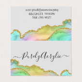 Carte de visite plié sur le vieillissement (Extérieur déplié)