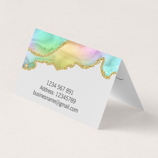 Carte de visite plié sur le vieillissement (Dos)