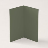 Carte de visite plié texturé vert mousse (personna (Intérieur)