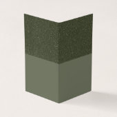 Carte de visite plié texturé vert mousse (personna (Extérieur)