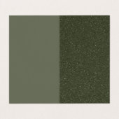 Carte de visite plié vert mousse à deux tons (pers (Extérieur déplié)