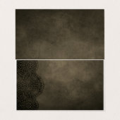 Carte de visite pliée (Extérieur déplié)