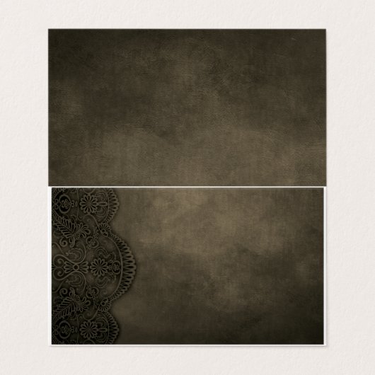 Carte de visite pliée (Extérieur déplié)