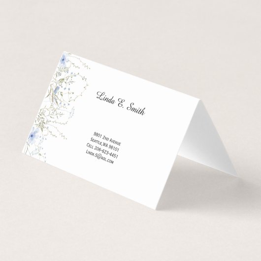 Carte de visite pliée (Devant)