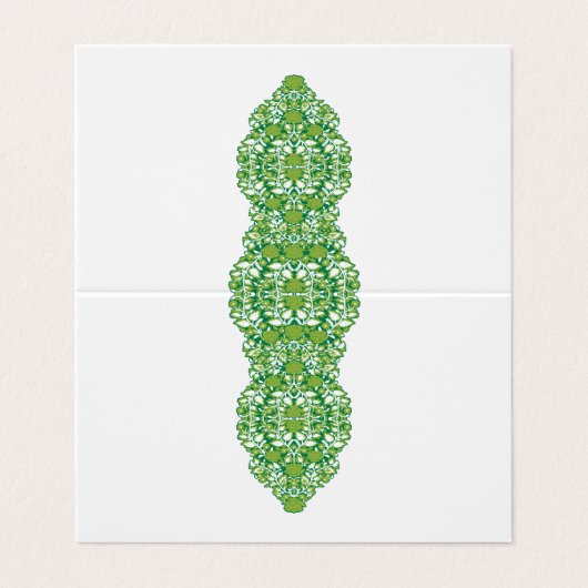 Carte de visite pliée (Extérieur déplié)