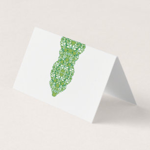 Carte de visite pliée