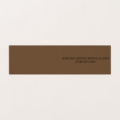 Carte de visite pliée (Extérieur déplié)