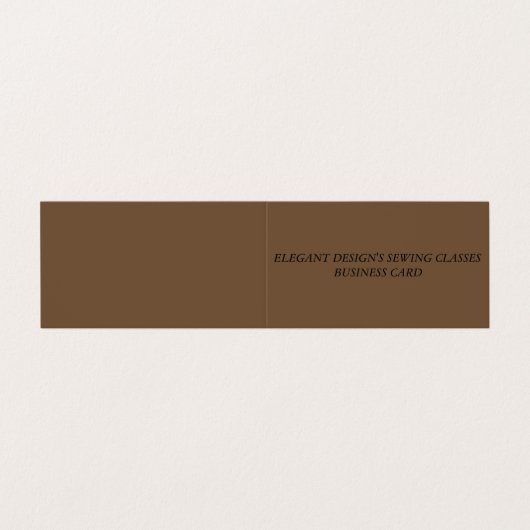 Carte de visite pliée (Extérieur déplié)