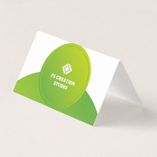 Carte de visite pliée (Dos)