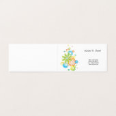 Carte de visite pliée (Extérieur déplié)