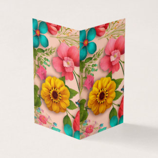 Carte de visite pliée