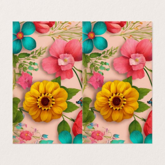 Carte de visite pliée (Extérieur déplié)