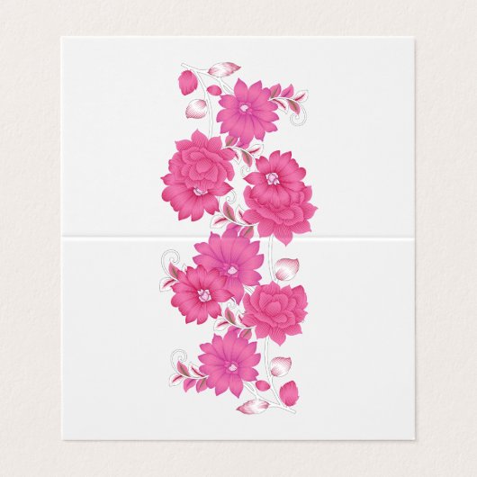 Carte de visite pliée (Extérieur déplié)