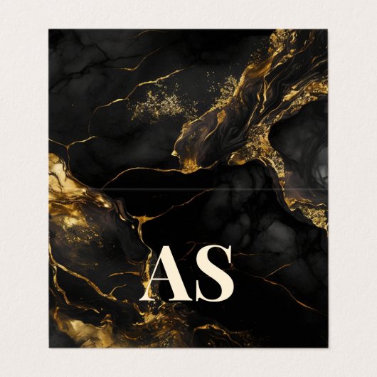 Carte de visite pliée (Extérieur déplié)