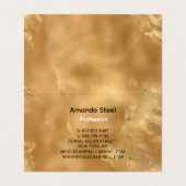 Carte de visite pliée (Intérieur déplié)