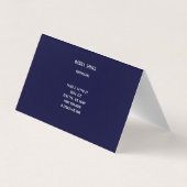 Carte de visite pliée (Dos)
