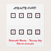 Carte de visite pliée (Intérieur déplié)