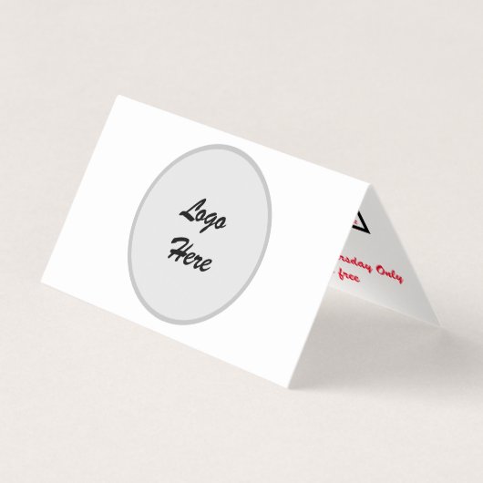 Carte de visite pliée (Devant)