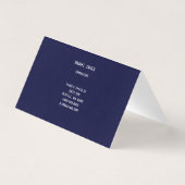 Carte de visite pliée (Dos)