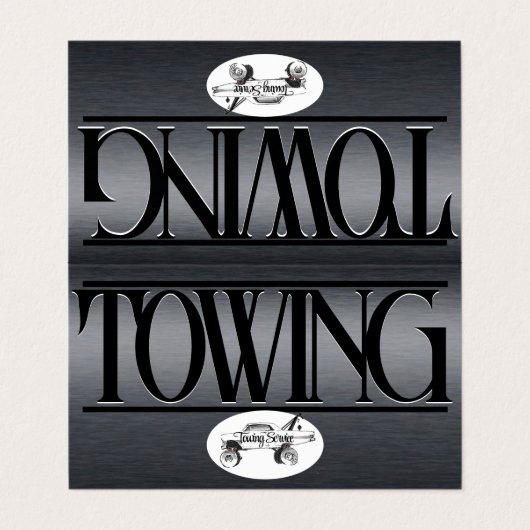 Carte de visite pliée (Extérieur déplié)